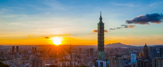 night view of Taipei 101