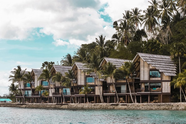 Rooms designed like stilt houses in Pearl Farm Beach Resort in Samal
